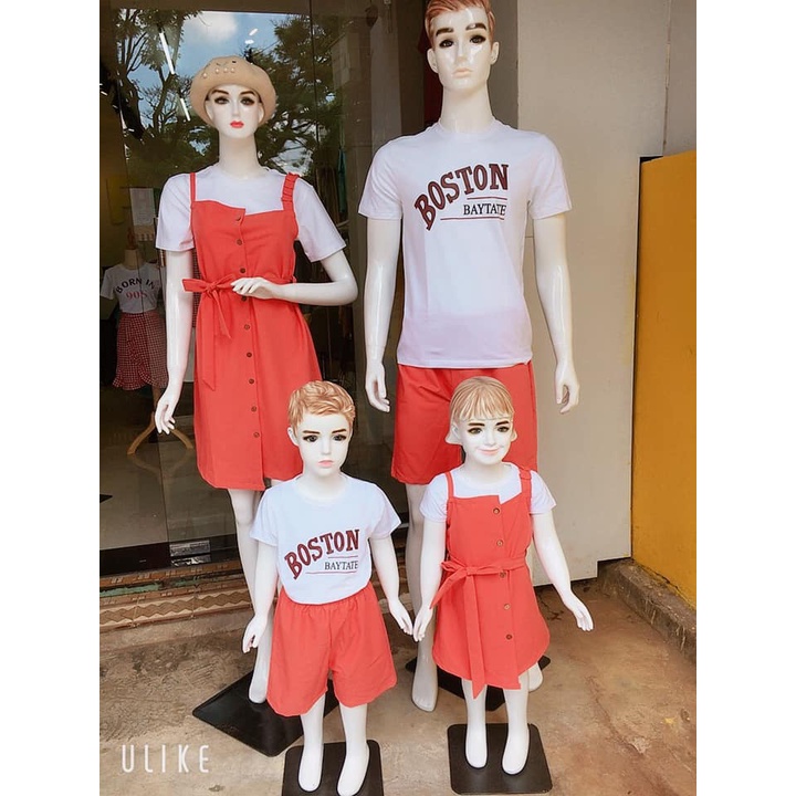 set yếm  gia dinh 3/4/5 người vải đẹp - family store