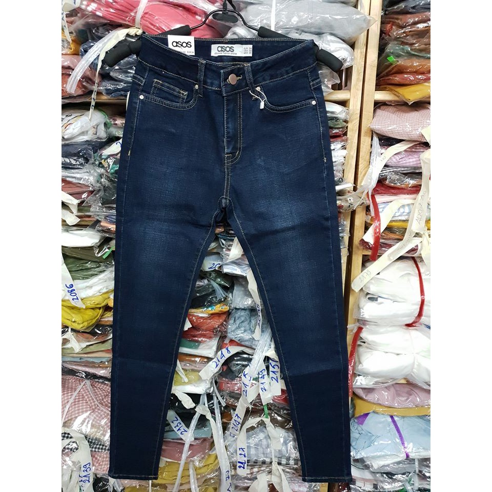 Quần jean skinny dài lưng cao ôm body tôn dáng - 110asos