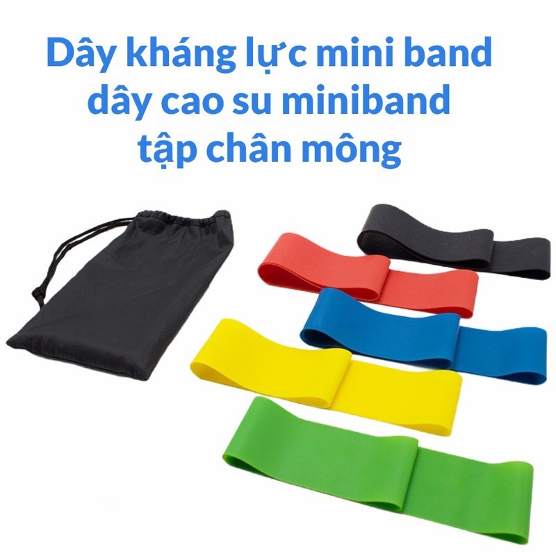 Dây Kháng Lực Tập Mông Mini band,Dây Đàn Hồi Tập GYM,Chăm Sóc Sức Khỏe,Dụng Cụ Thể Thao Nam Nữ