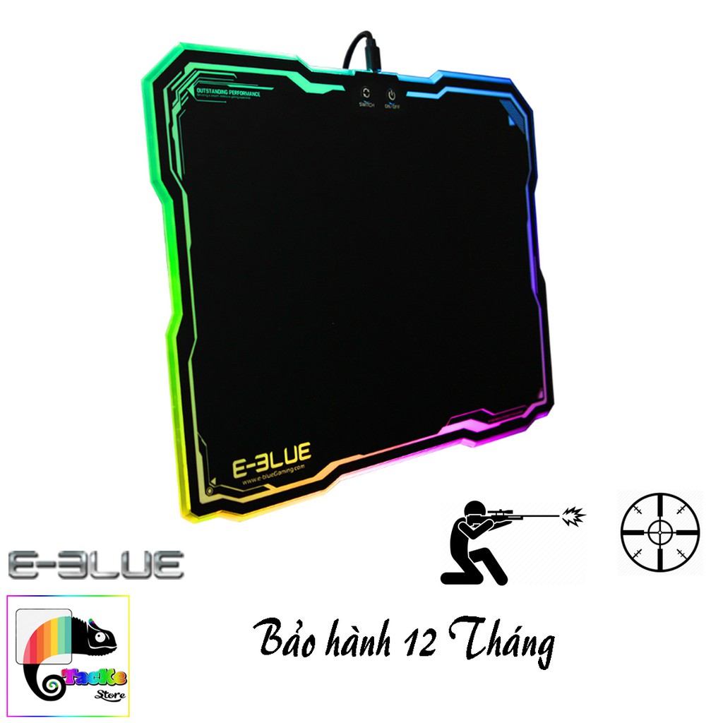 Bàn di chuột RGB E-BLUE EMP013 - Kích thước 265 x 365 x 5 mm I Mouse Pad Led RGB E-Blue EMP 013