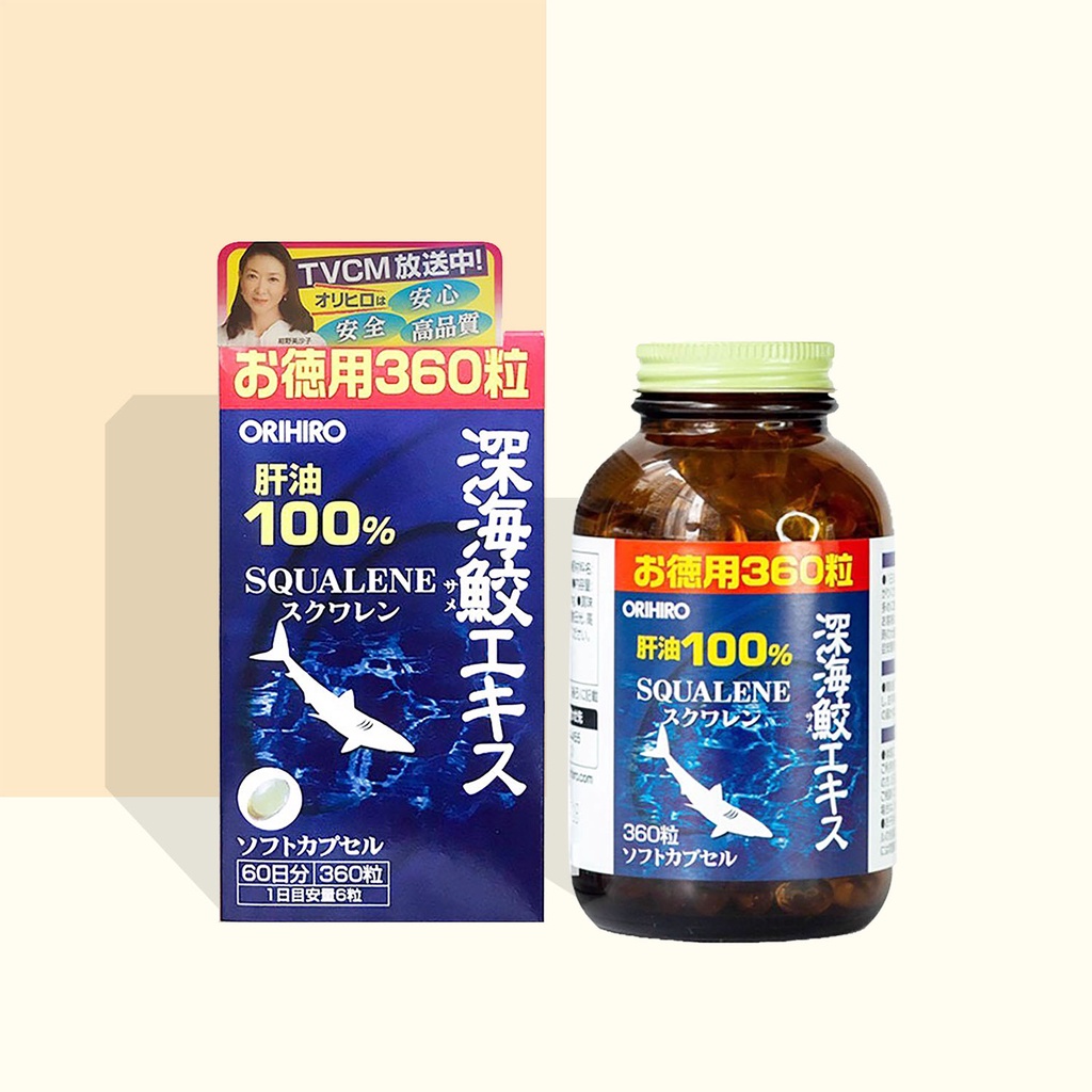 Viên uống hỗ trợ tim mạch xương khớp dầu gan cá ORIHIRO Nhật Bản 360 viên