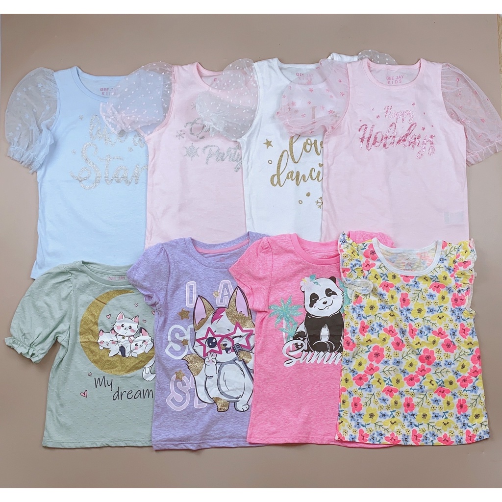 Áo cotton nhiều mẫu BG size 24m - 8y