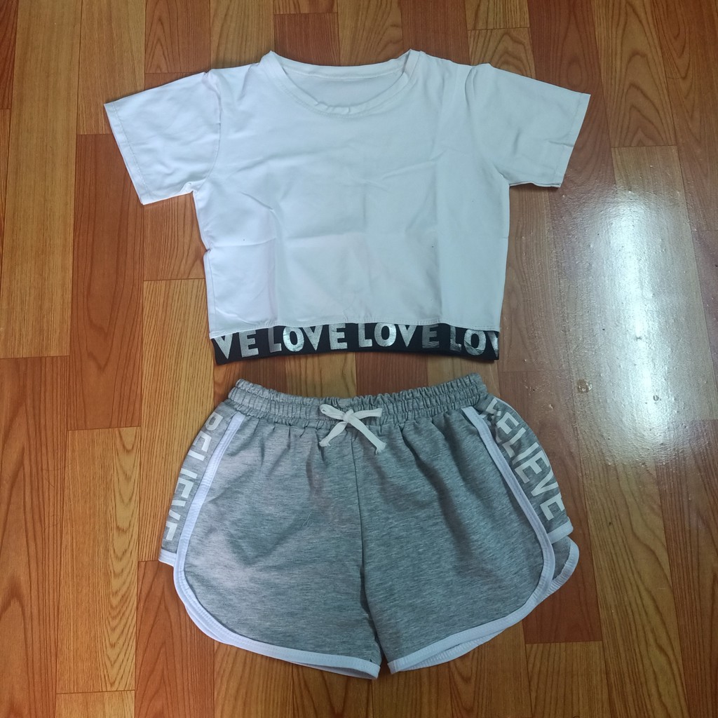 Áo tập gym croptop nữ vải cotton lạnh thời trang nữ Anna