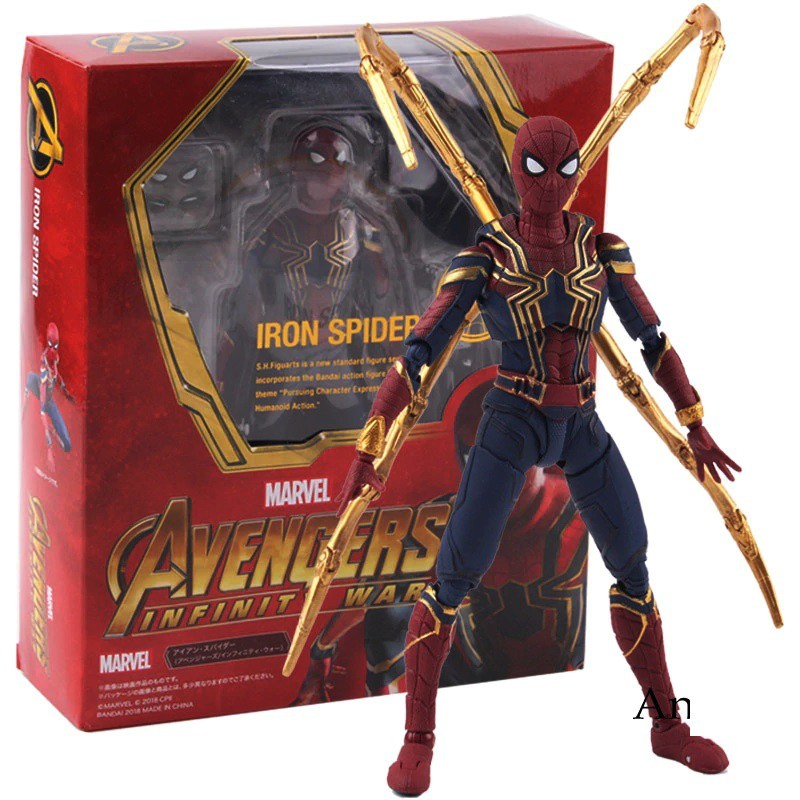 🌟GIÁ HỦY DIỆT🌟 Mô Hình Người Nhện Iron Spider SHF Full Box