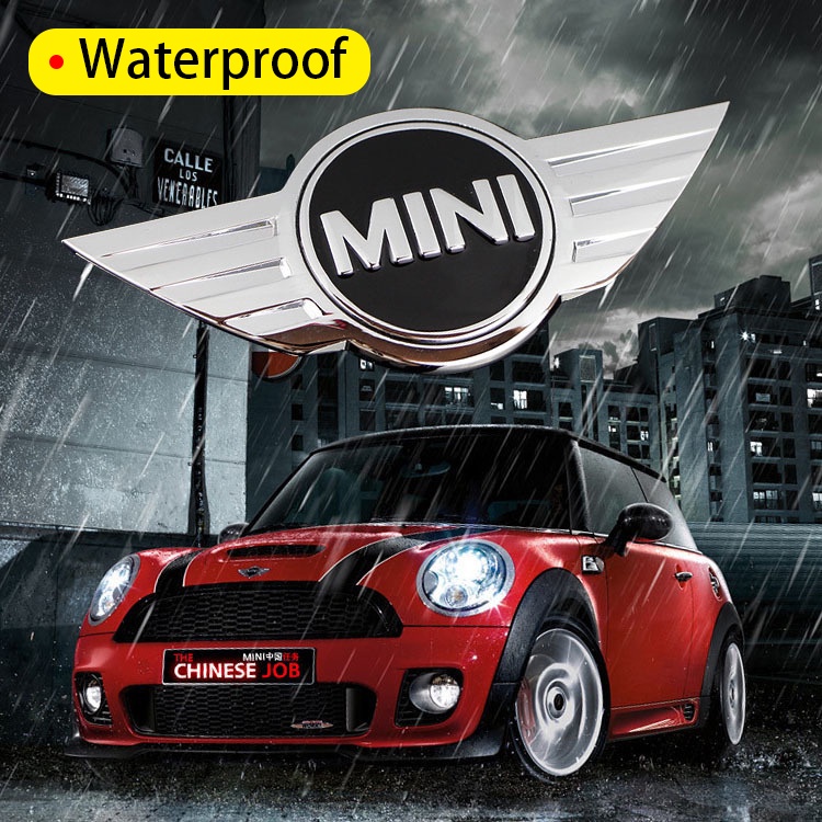 MINI Kiểu dáng xe hơi Hình dán huy hiệu Auto Front Hood Thân sau Biểu tượng đã sửa đổi Hình dán Đối với BMW Cooper Countryman Clubman