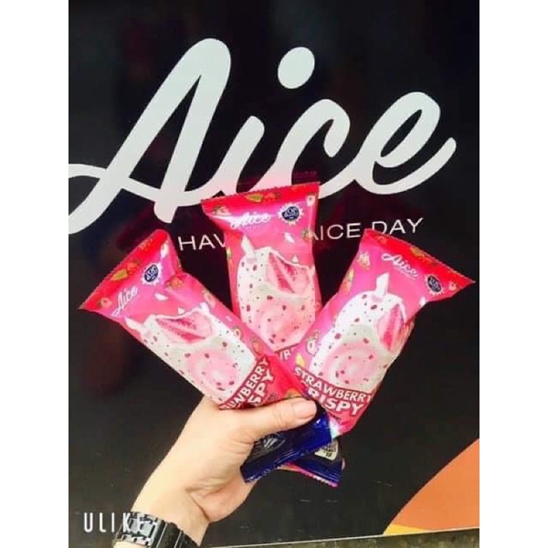 Kem AICE Dâu Giòn - Aice Nhập Khẩu 100%