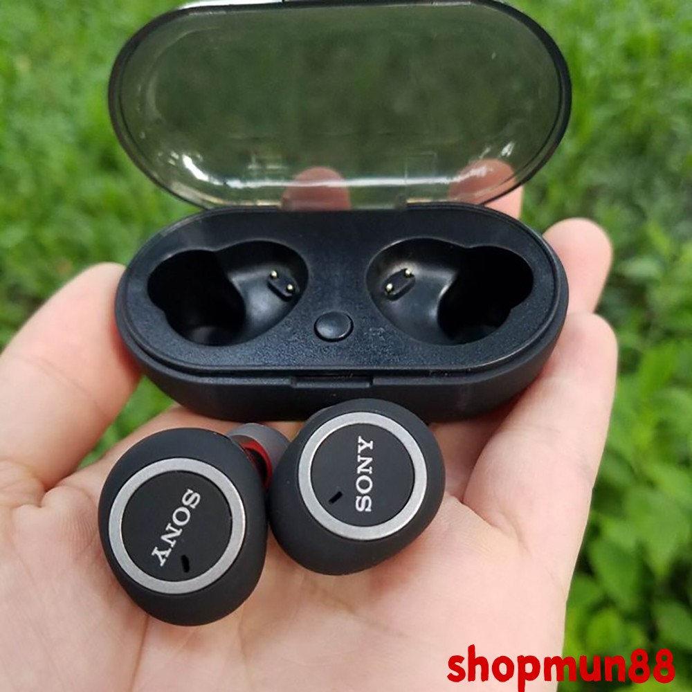 ( Nghe Không Hay Hoàn Tiền 100% )Tai nghe Bluetooth Đen Sony sport TWS-D76 Rất ấm Bass-treble rõ ràng