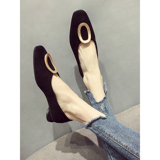 ] (ORDER) giày búp bê nữ da lộn