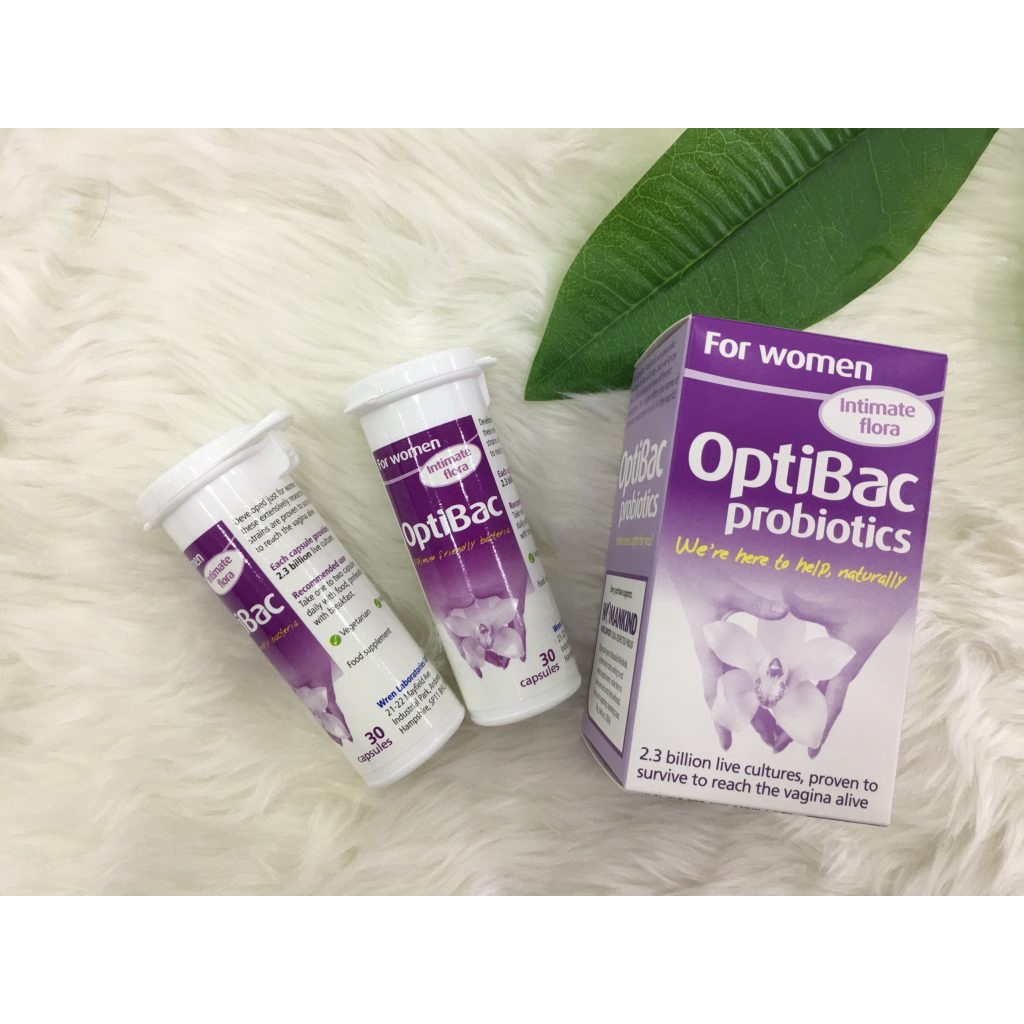 Men Vi Sinh Optibac Tím Probiotics For Women, UK (30 viên, 90 viên)