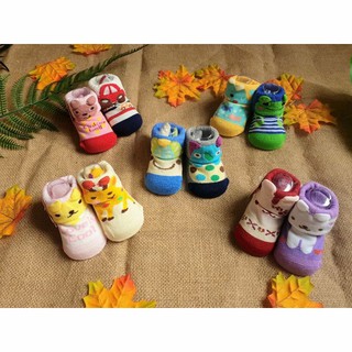 Set 3 đôi Vớ sơ sinh hình thú dễ thương/ tất sơ sinh cho bé 0-12 tháng tuổi