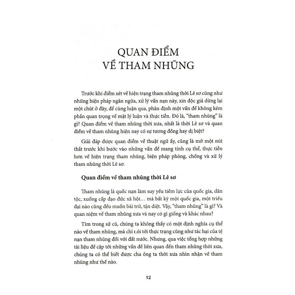 Sách Nhà Lê Sơ (1428 - 1527) Với Công Cuộc Chống Nạn Sâu Dân, Mọt Nước