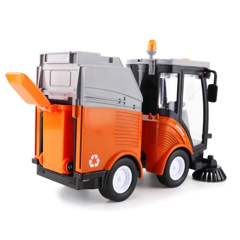 Đồ Chơi Xe Quét Nhà Đường Phố Với Hiệu Ứng Âm Thanh Và Ánh Sáng - Bánh Xe Chạy Bằng Pin Có Thể Tháo Rời Và Bàn Chải - Đồ Chơi Làm Sạch Xe Nhựa Hạng Nặng Cho Trẻ Em