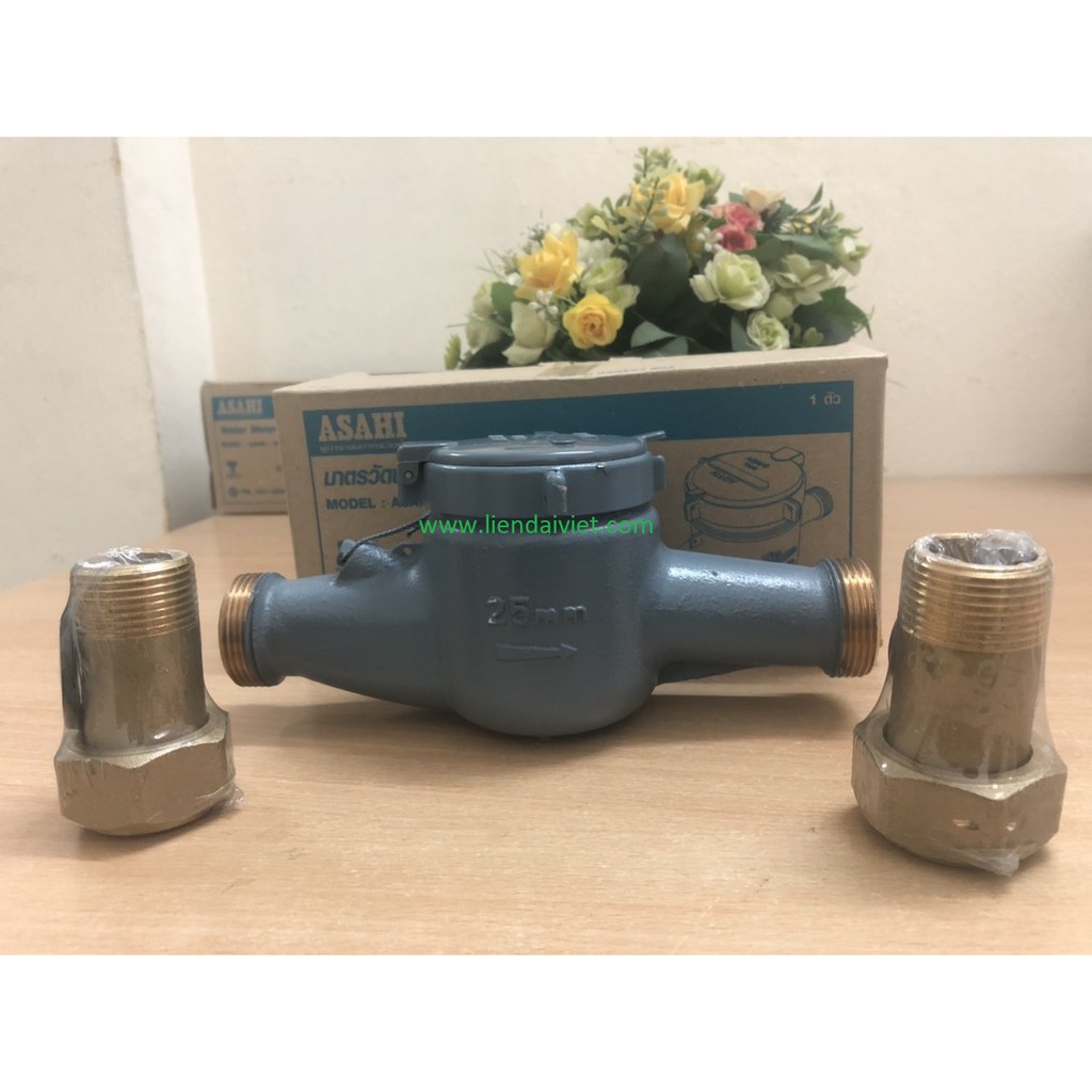 Đồng hồ nước Asahi 1"