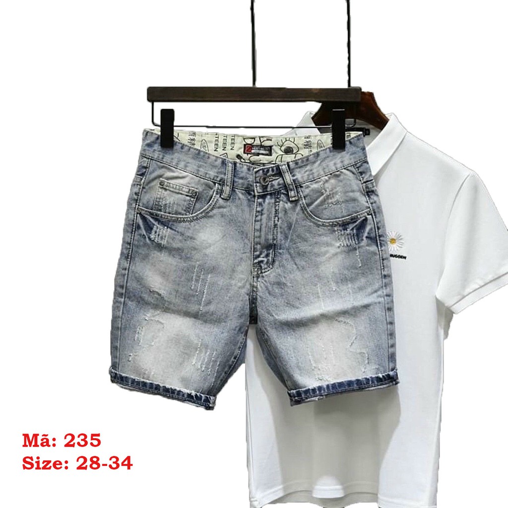 Quần Short Jean Nam Chất Bò Co Giãn❤️FREESHIP❤️Quần Đùi Nam thời trang cao cấp (kèm hình thật) Tô Tồ Shop - QSJNM235 | BigBuy360 - bigbuy360.vn