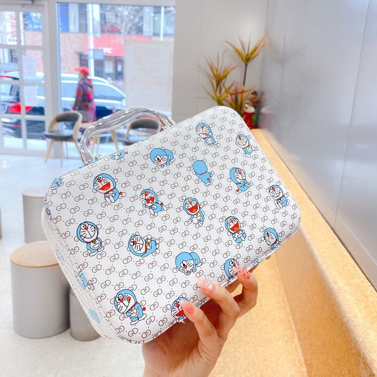 Valy Đựng Mỹ phẩm Có Gương Nhỏ Doremon Doraemon
