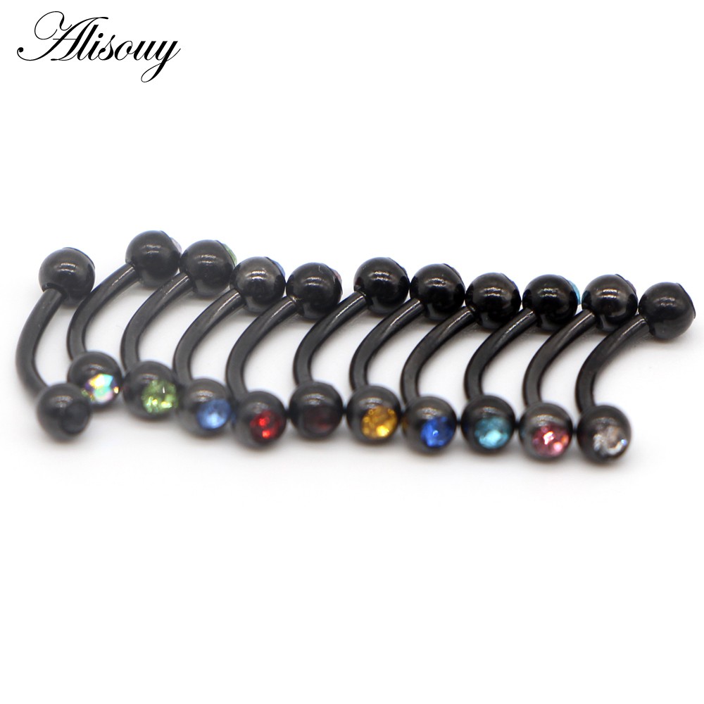 Alisouy 1 Khuyên Xỏ Cơ Thể / Lông Mày / Môi Bằng Thép 316l Cho Nam / Nữ