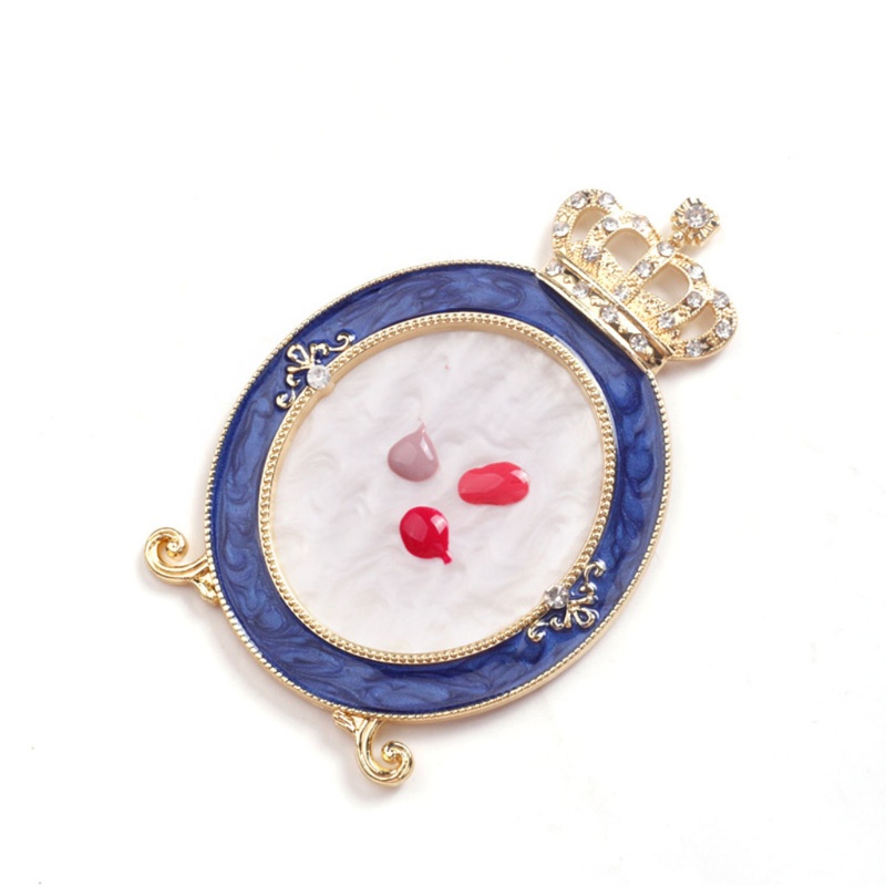 Giá Đỡ Trưng Bày Móng Tay Hình Vương Miện Viền Vàng YOUYO Bằng Nhựa Resin