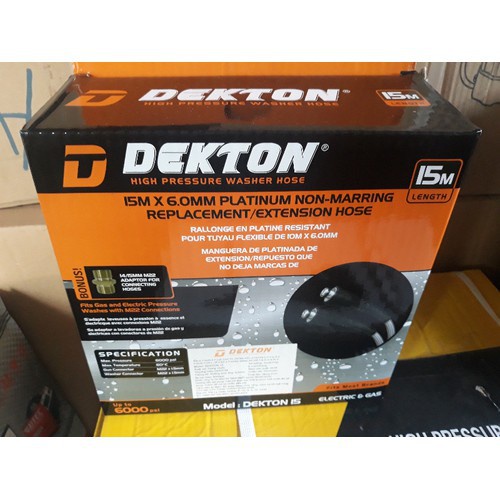 Dây Áp Lực Máy Phun Xịt Mini Dekton 10M, 15M, 20M dành cho máy rửa xe gia đình