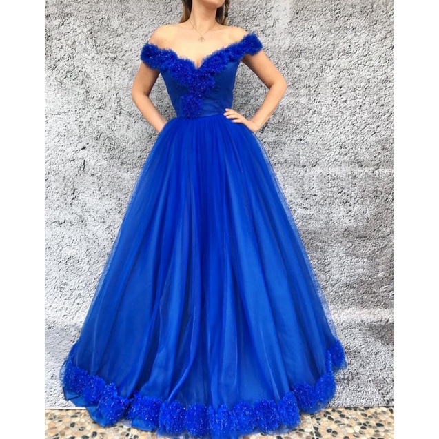 Vải lưới tutu mềm màu xanh dương hàng chuẩn đẹp, giá sỉ tận gốc (1mx1,7m)