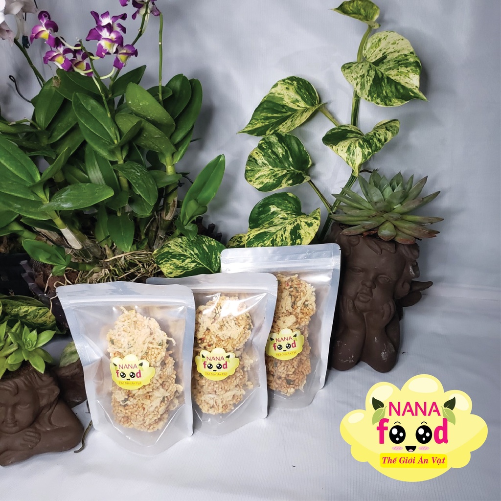 Cơm cháy siêu chà bông, cơm cháy siêu chà bông NaNaFood giòn sụn, đậm vị  - thế giới ăn vặt, ăn là nghiền