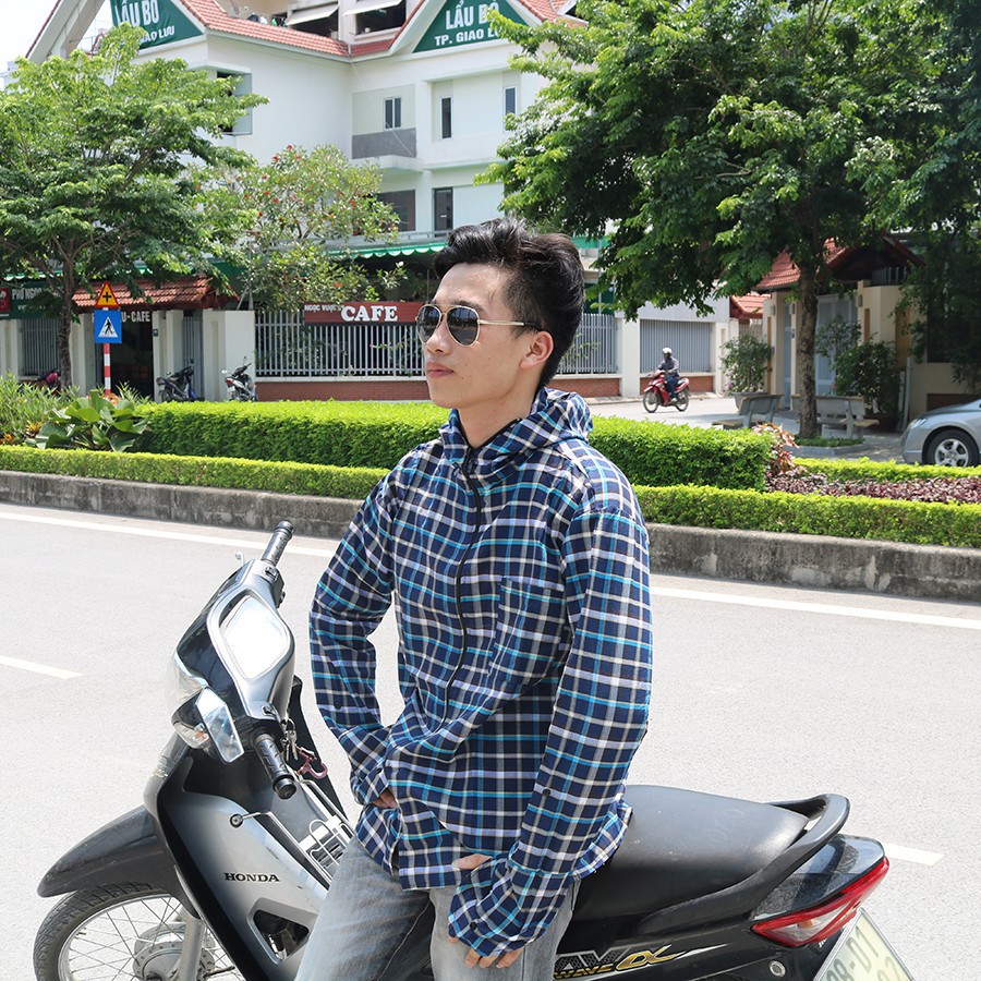 Áo Chống Nắng Kẻ Caro Nam 2 Lớp Tiện Dụng Chất Đẹp Đang Rất Hot | BigBuy360 - bigbuy360.vn