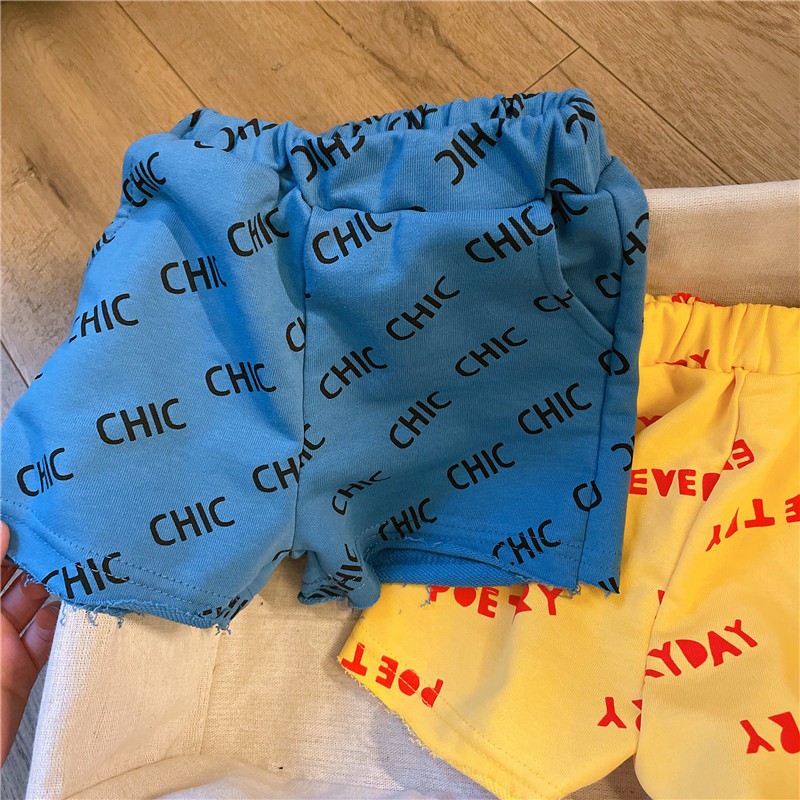 [Q109] Quần short nỉ xanh Chic sz 80-130