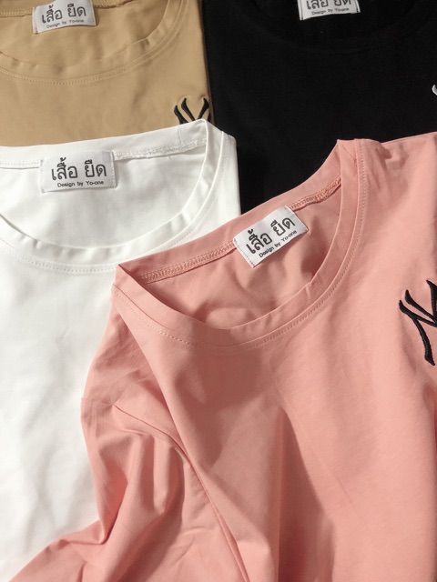 Áo THUN THÁI thêu NY form vừa  (bao chất)
