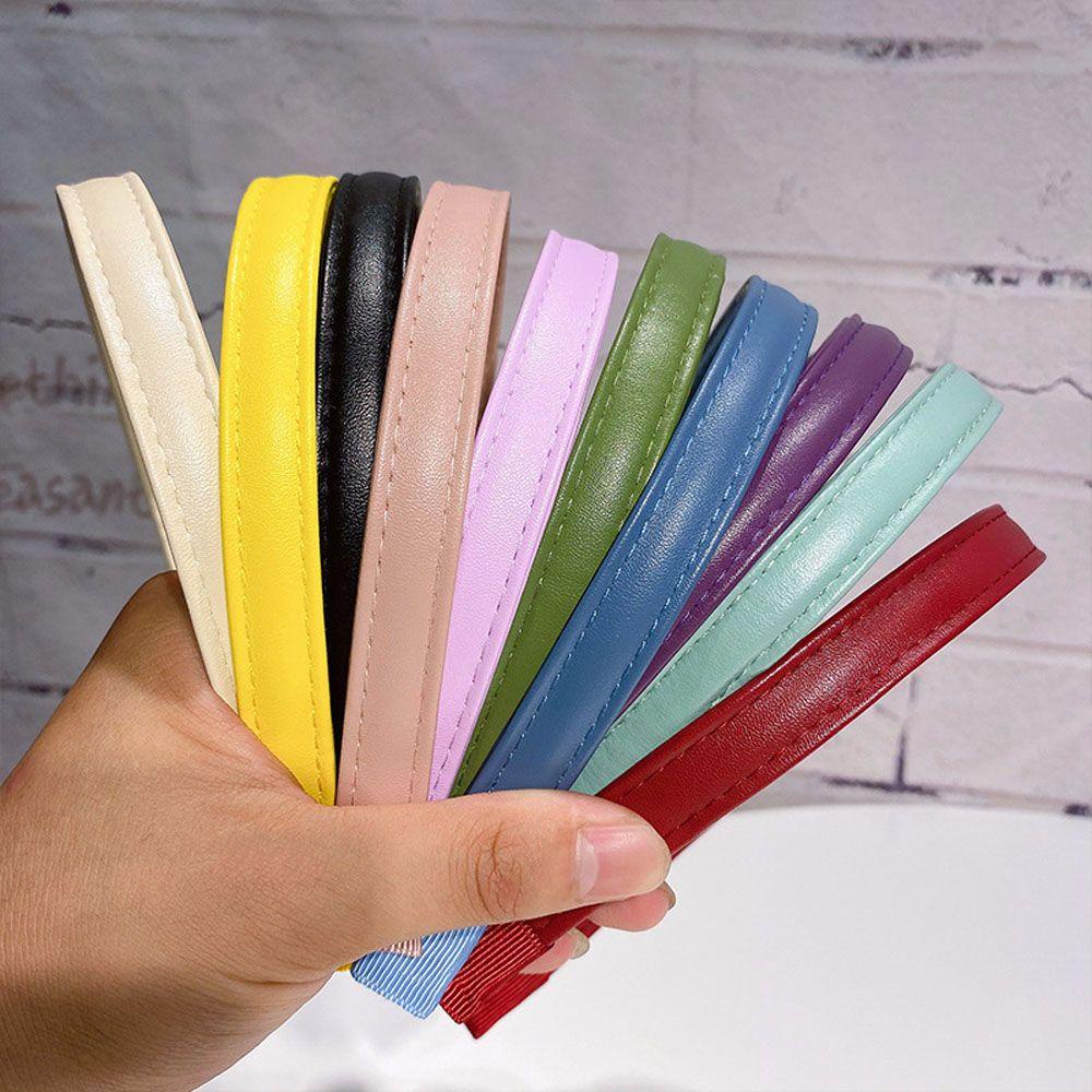 Băng Đô Cài Tóc Chất Liệu Da PU Phong Cách Hàn Quốc Cho Nữ