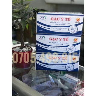 Gạc miếng y tế 10x10x8 lớp Đông Pha, gạc đắp mặt nạ
