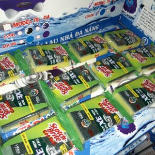 6 miếng rửa chén bát cọ xoong Scotch Brite