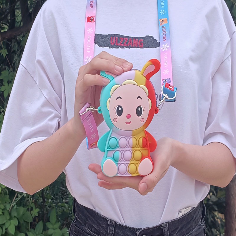 Túi đeo chéo Pop it nhiều màu cho bé