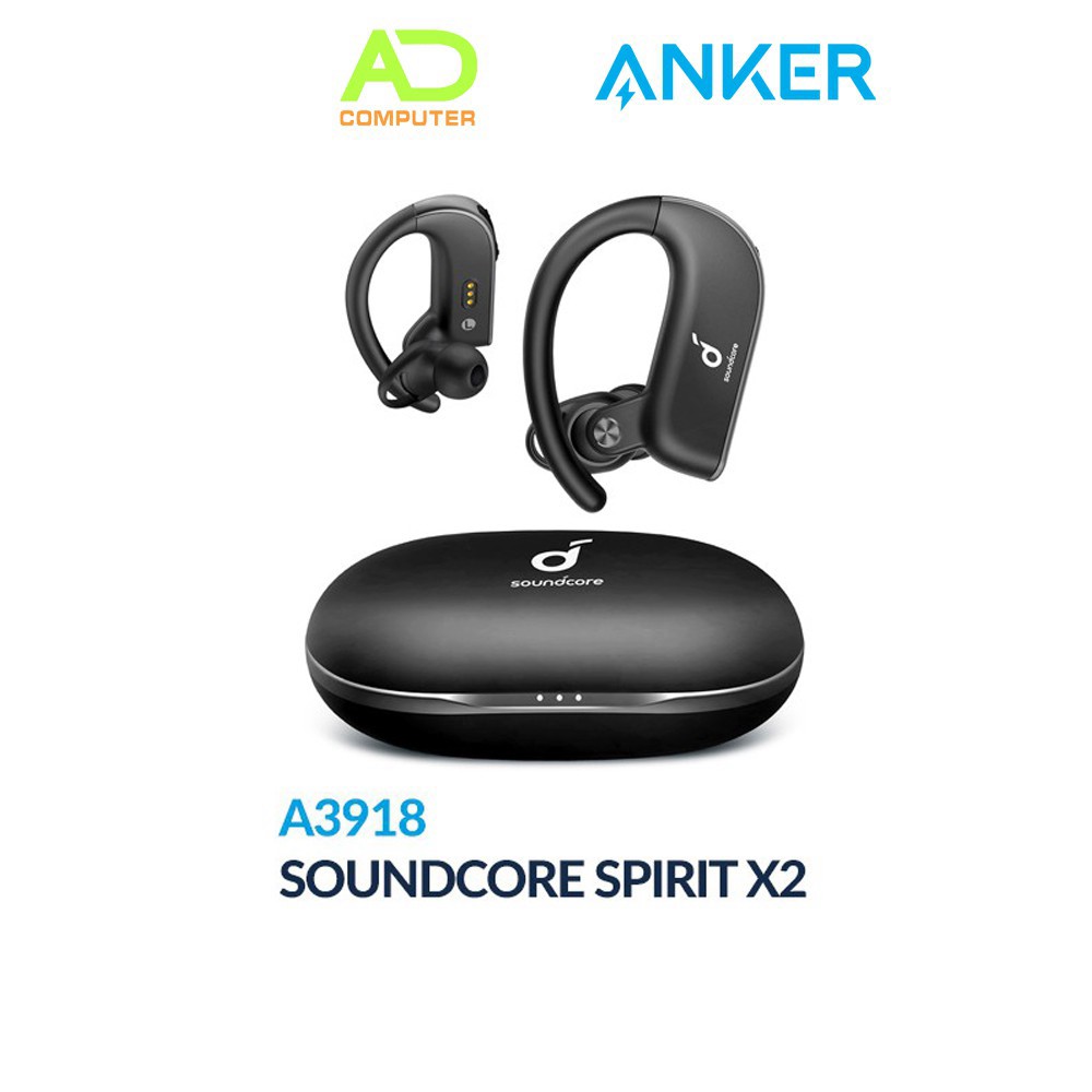 Tai nghe bluetooth 5.0 TWS SOUNDCORE by ANKER Spirit X2 9/36h chơi nhạc- A3918