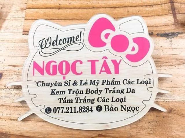 Sỉ số lượng lớn  bảng hiệu shop làm theo yêu cầu