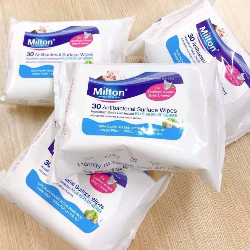 Giấy ướt tiệt trùng MILTON