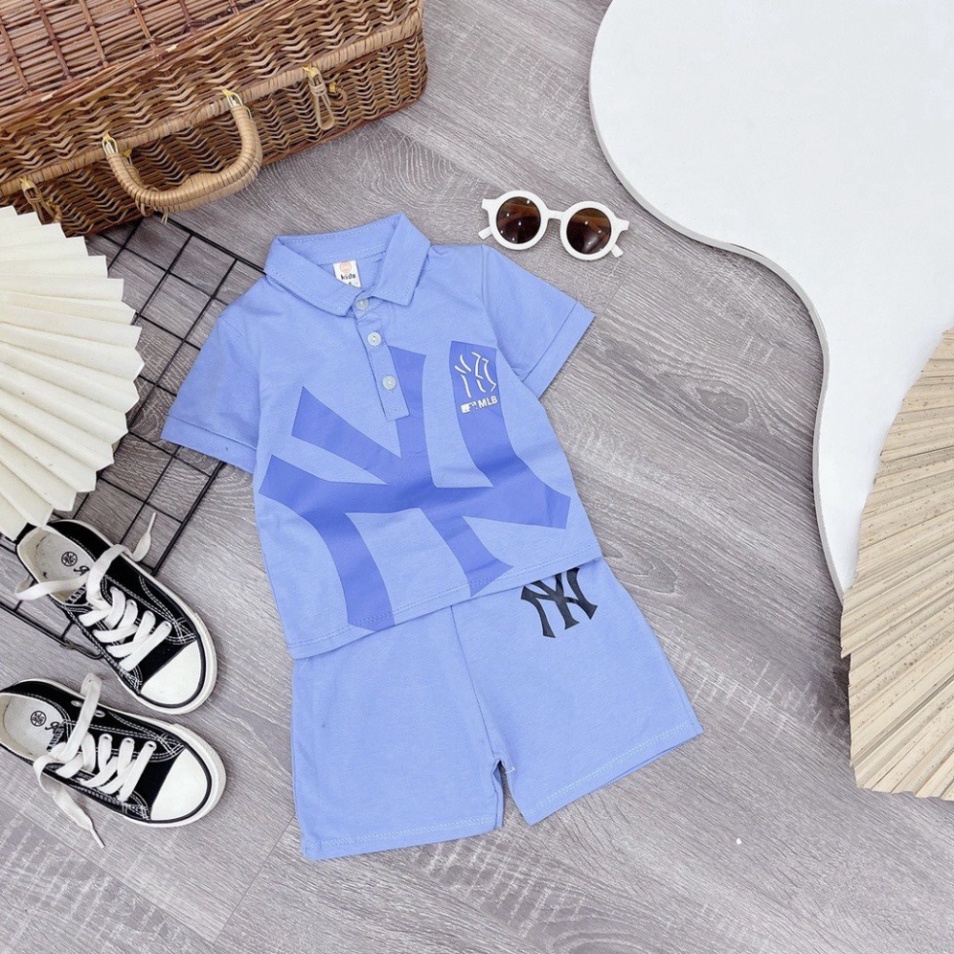 Sale sốc size đại 30-40kg Bộ ngắn tay bé trai/ Bộ cộc NY thời thượng cho bé trai từ 5-40kg hàng cotton tàu cao cấp cho b