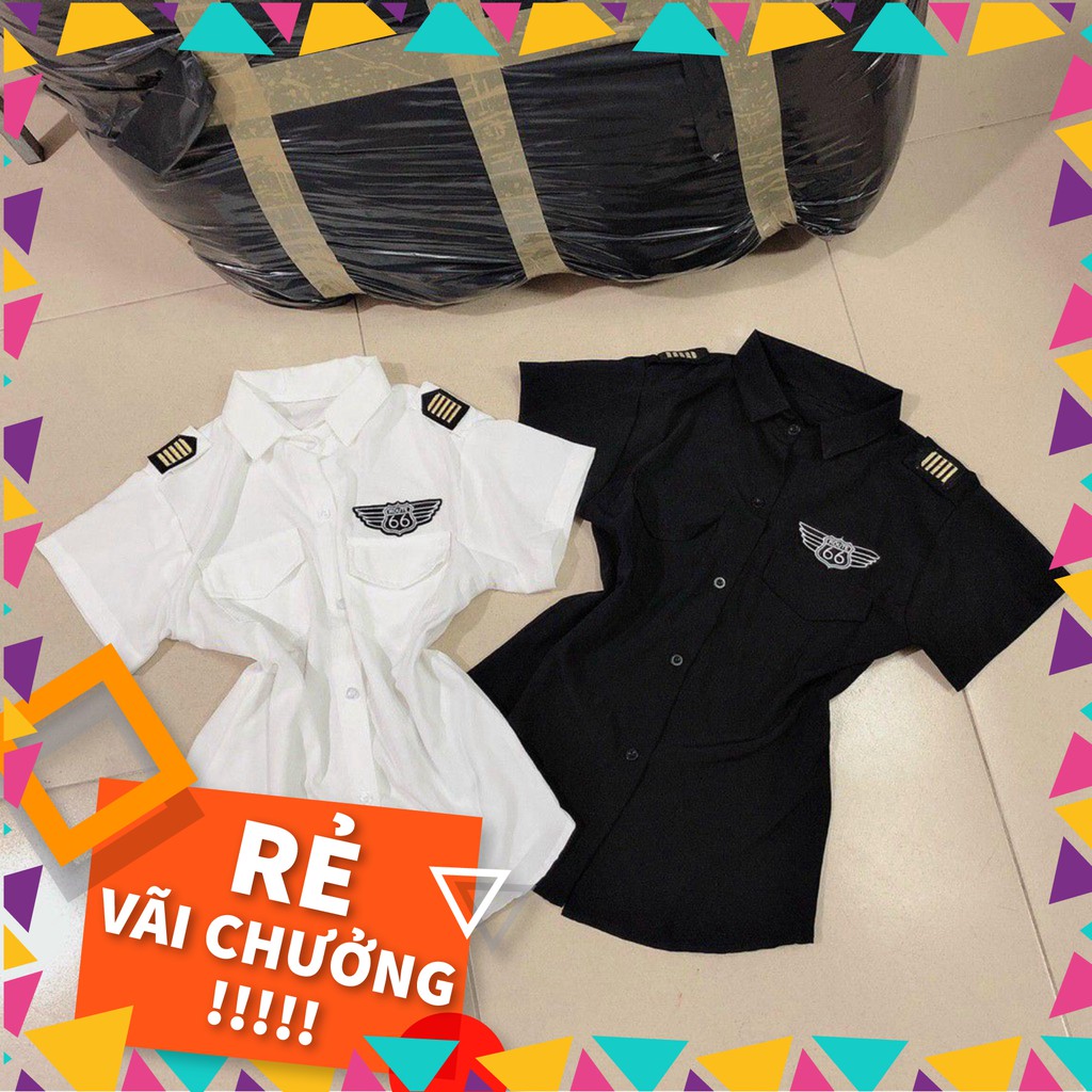 Sale 1132A21B1 Áo sơ mi in logo cá tính Sale