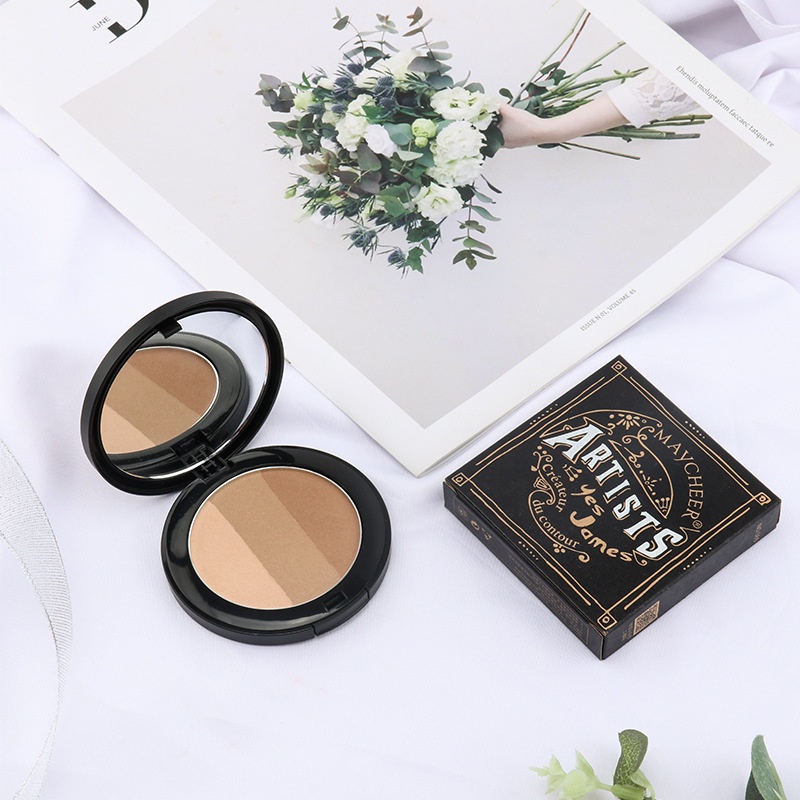 MAYCHEER Bột Sửa Chữa Ba Màu Nổi Bật Và Bóng Ba Chiều, Làm Mỏng Tấm Sửa Chữa Bóng Sáng Hàng Ngày | BigBuy360 - bigbuy360.vn