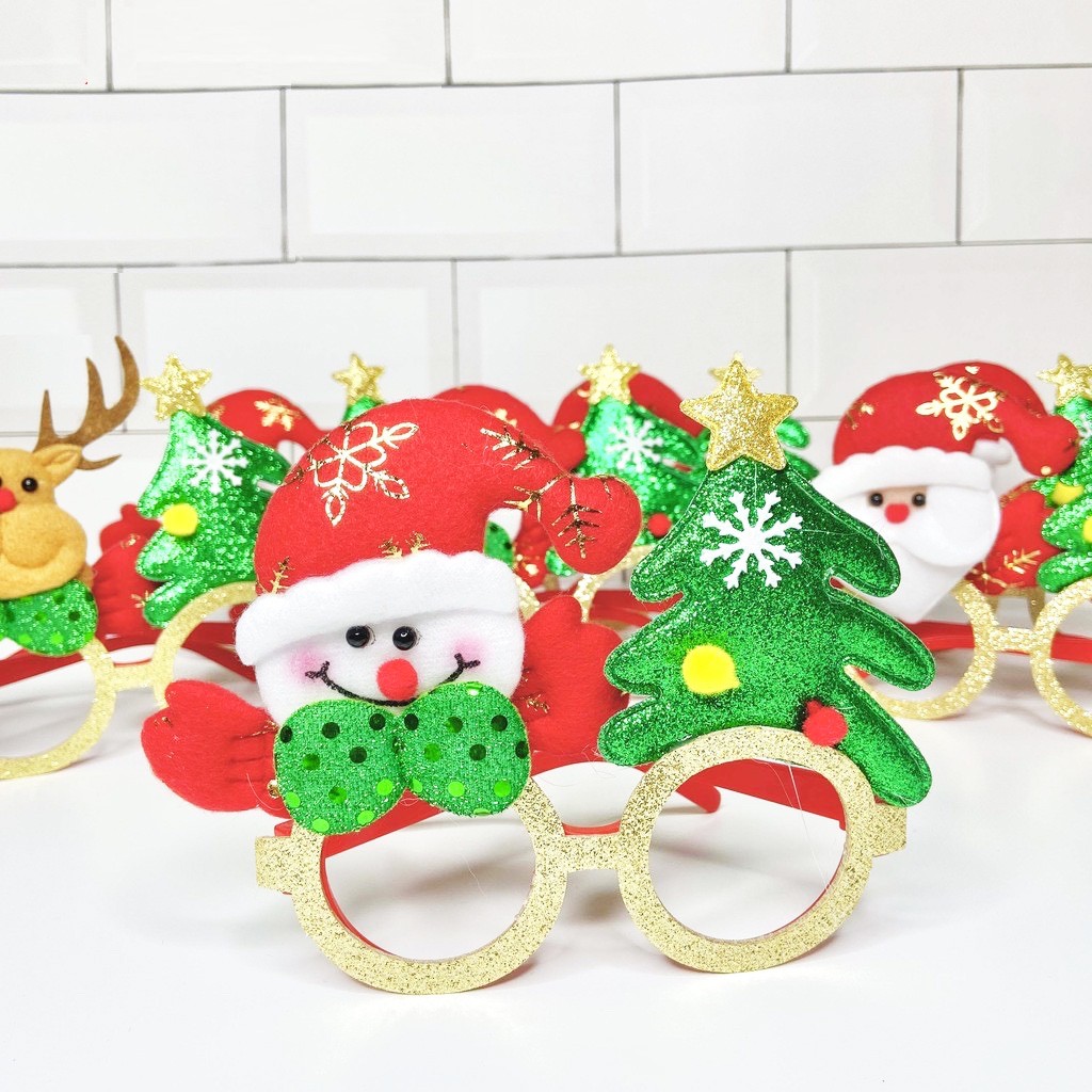 [QUÀ TẶNG NOEL] Mắt Kính Noel Cho Bé Đủ Kiểu Siêu Cute Chọn Ngẫu Nhiên