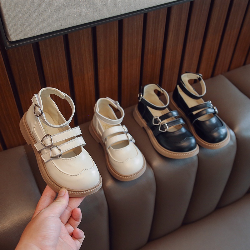 Giày Da Đế Mềm Chống Trượt Phong Cách Cổ Điển Cho Bé Gái 3-16 Tuổi