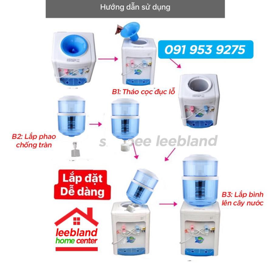 Bình úp Lọc nước 18L cho cây nước nóng lạnh Lõi lọc 5 Tầng than hoạt tính thế hệ mới 2020