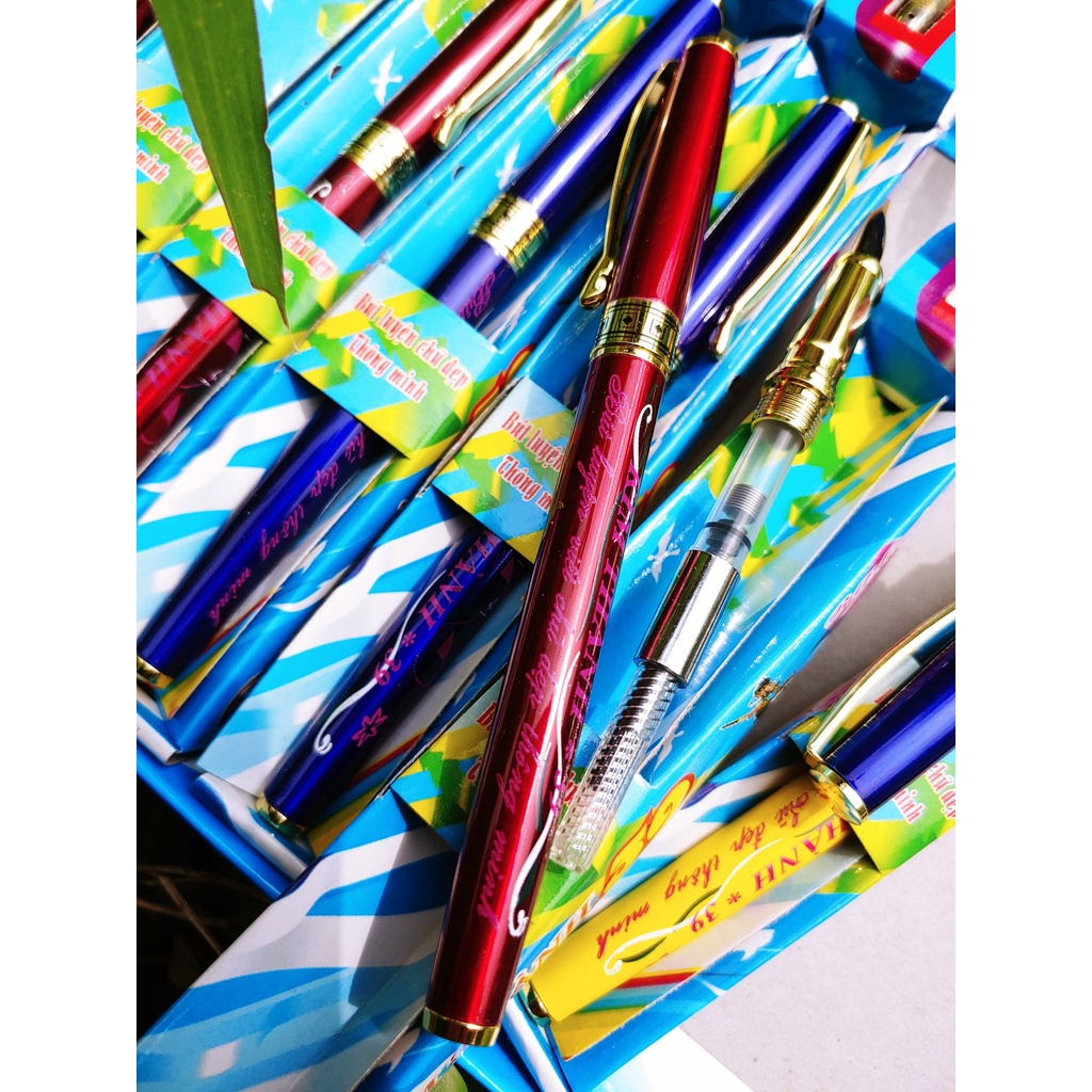 Bút Máy Luyện Chữ Đẹp Kim Thành 39 tặng thêm ngòi bút mực cao cấp