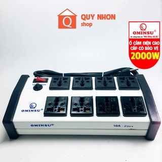 Ổ điện ổ cắm điện đa năng cao cấp có dây 3m 8 cửa đa năng ominsu có cb reset 2000w 8t3