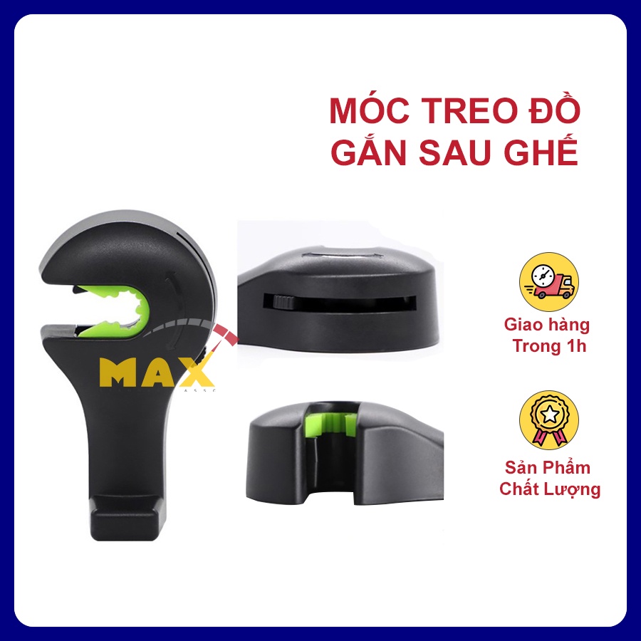 Móc Treo Đồ Gắn Sau Ghế Ô Tô MAX STORE Cao Cấp Chất Liệu Nhựa ABS Cứng Cáp Tiện Lợi Sang Trọng