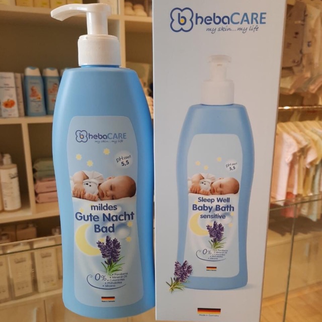 Sữa tắm ngủ ngon Hebacare Sleep Well Sensitive