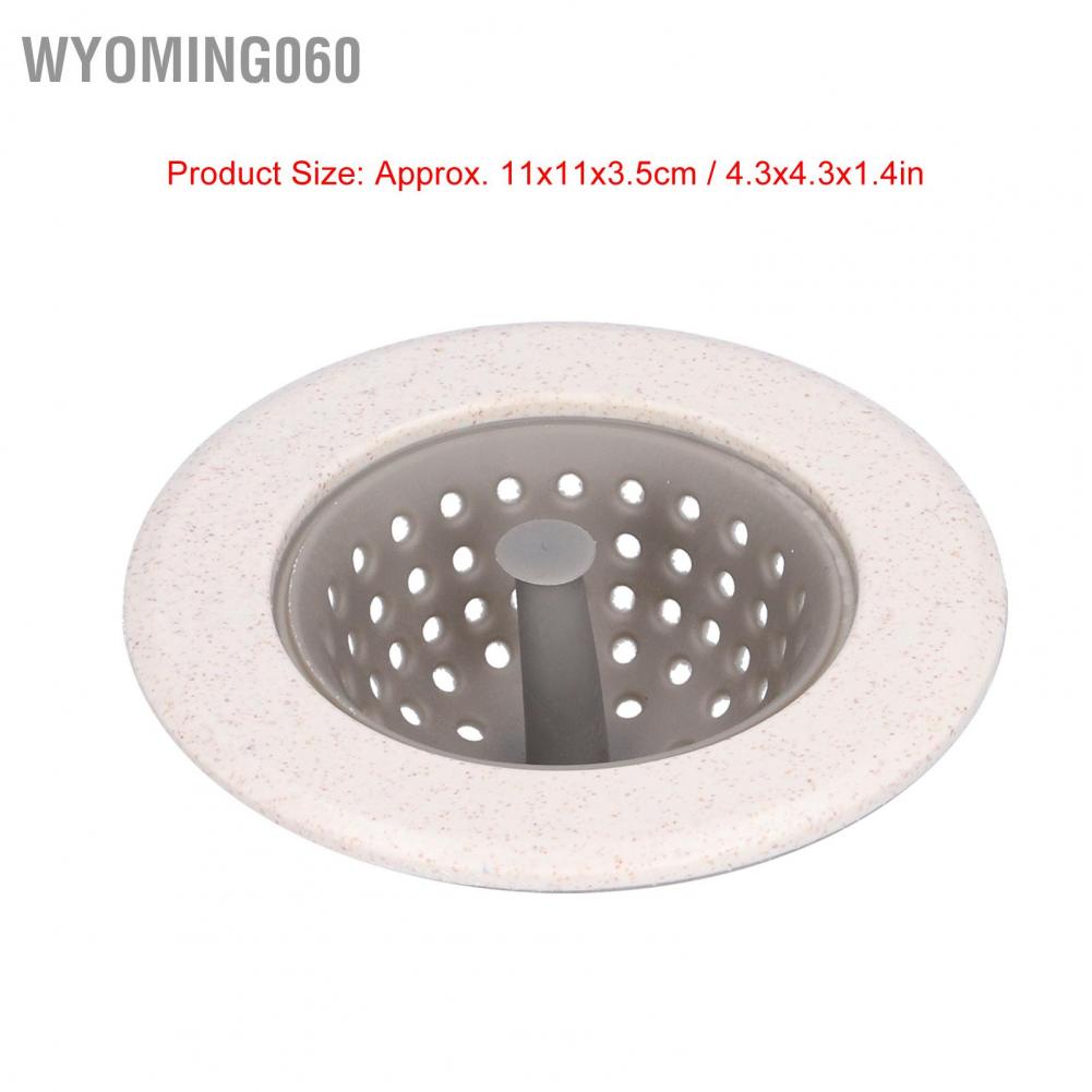 Wyoming060 Kitchen Sink Drain Filter Silicone Anti‑Clogging Floor Strainer Hair Catcher for Home
