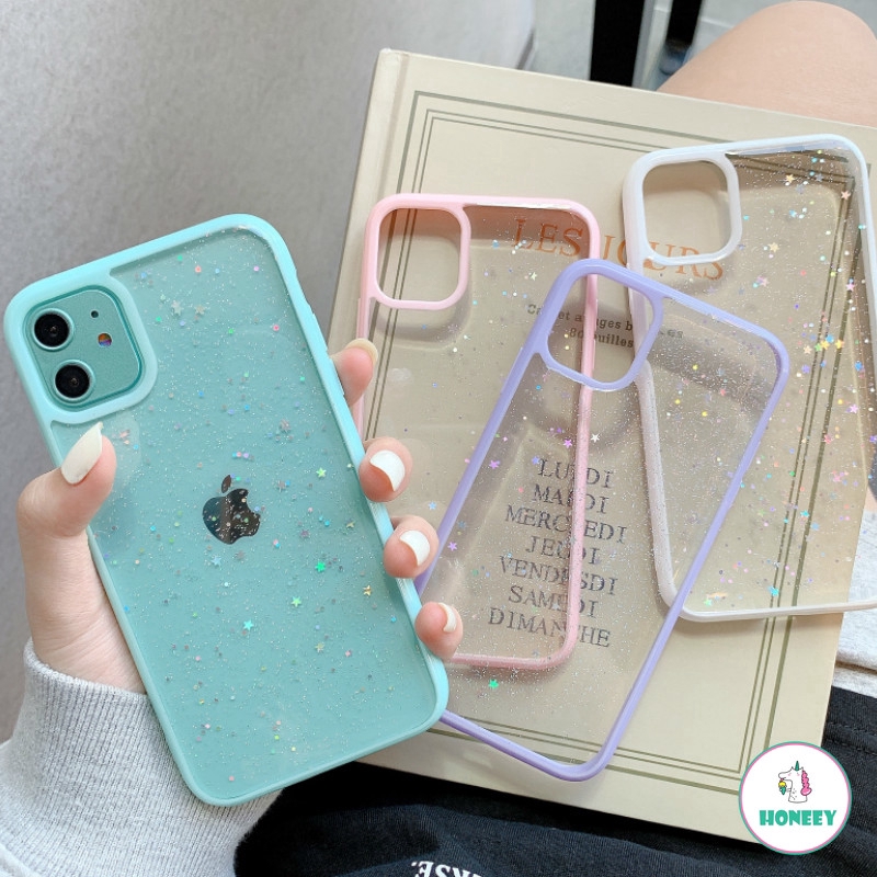 Ins Simple Starlight Matter Bling Glitter Case Glitter TPU Case for Phone 11 Pro Max X Xs Max XR Phone 8 7 Plus SE 2020