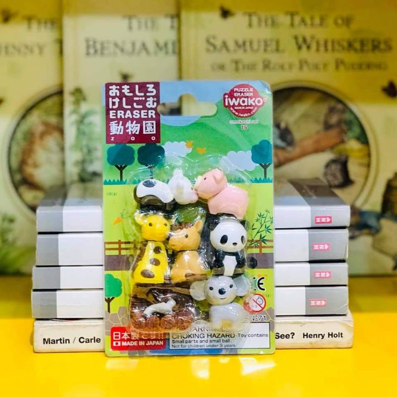 Vừa Học Vừa Khán Phá cùng set tẩy Nhật Puzzle Eraser Iwako siêu đáng yêu giúp bé đam mê học hỏi