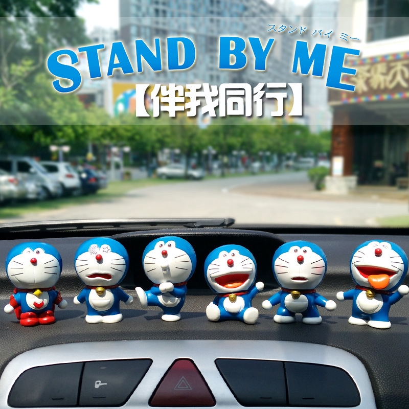 【💕Set 6 Mô Hình Doraemon Trang Trí Xe Hơi