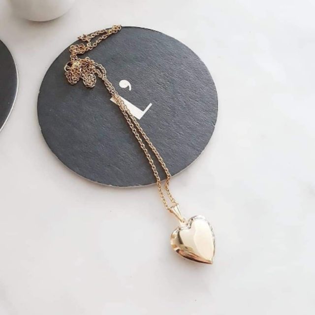 Heart locket necklace