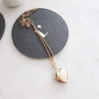 Heart locket necklace
